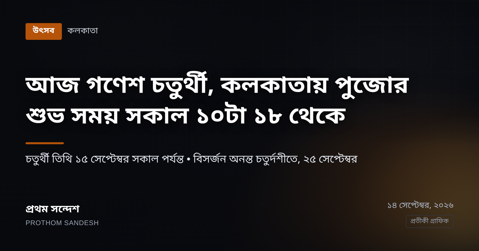 আজ গণেশ চতুর্থী: কলকাতায় পুজোর শুভ সময়, তিথি ও বিসর্জনের দিনক্ষণ